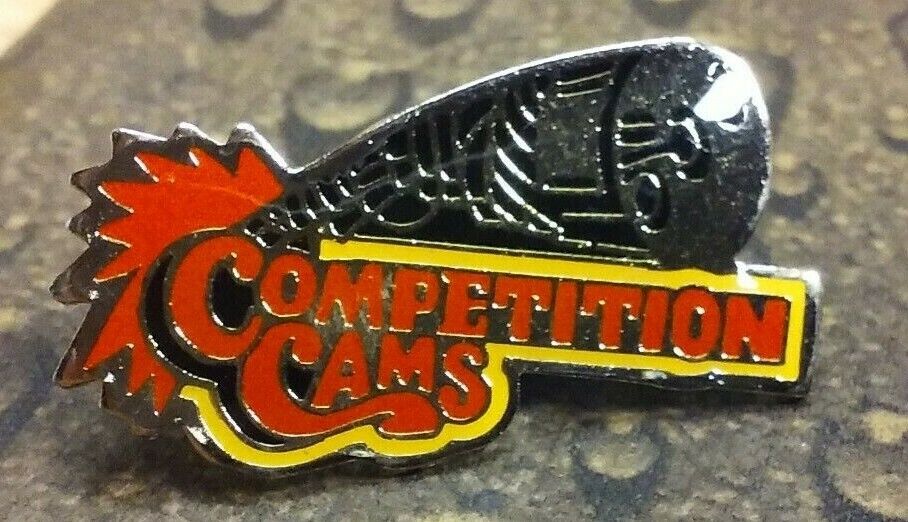 Competition Cams pin badge World\'s Top Manufacturer of Camshafts Memphis TN USA