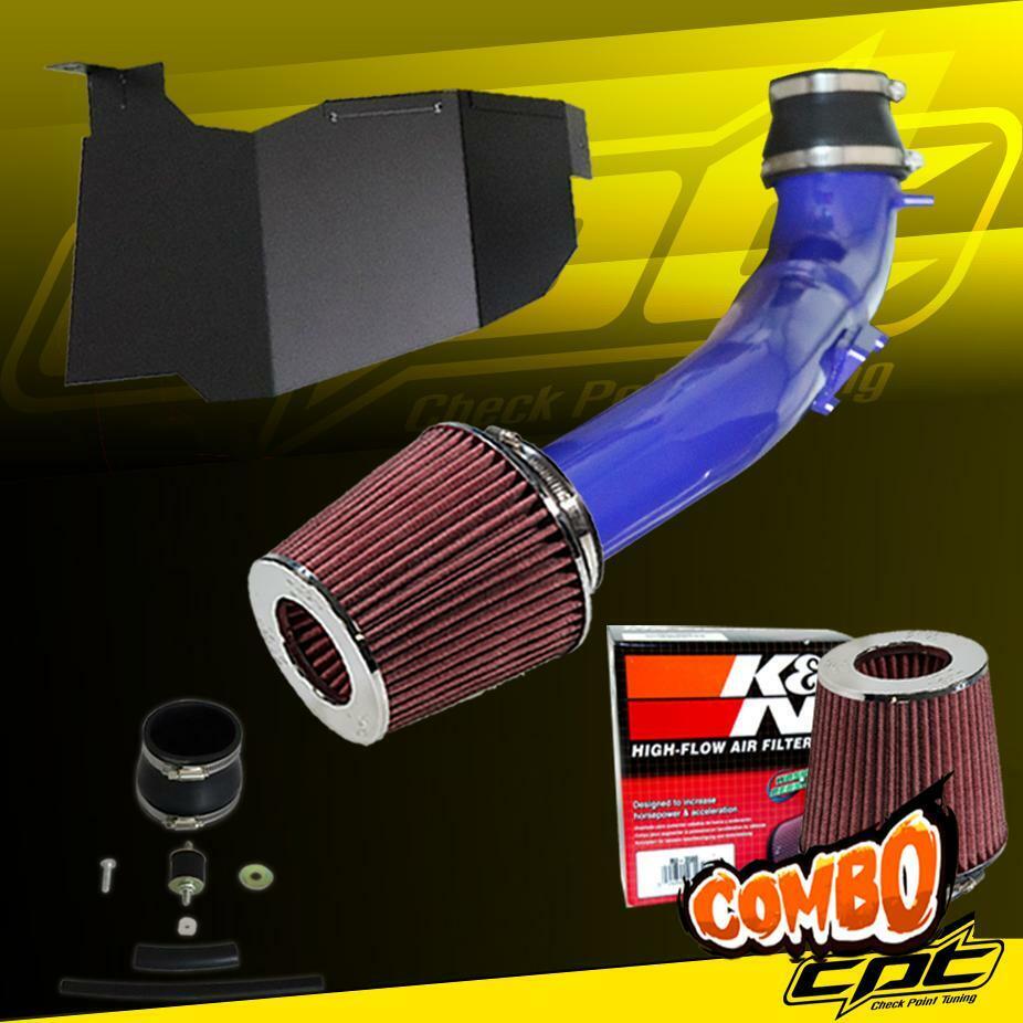 For 16-20 Honda Civic 2.0L Non-Turbo 4cyl Blue Cold Air Intake + K&N Air Filter