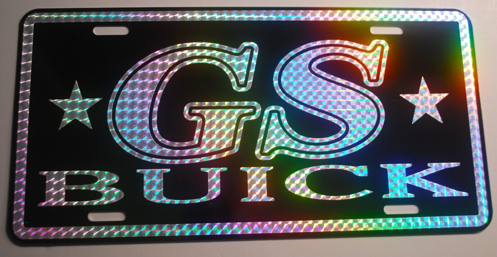 GS BUICK Prism Metal License Plate Tag 1970\'s Retro Fits Buick Skylark Riviera