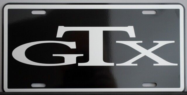 GTX METAL LICENSE PLATE PLYMOUTH B BODY FITS 67 68 69 70 71 440 SIX PACK 426