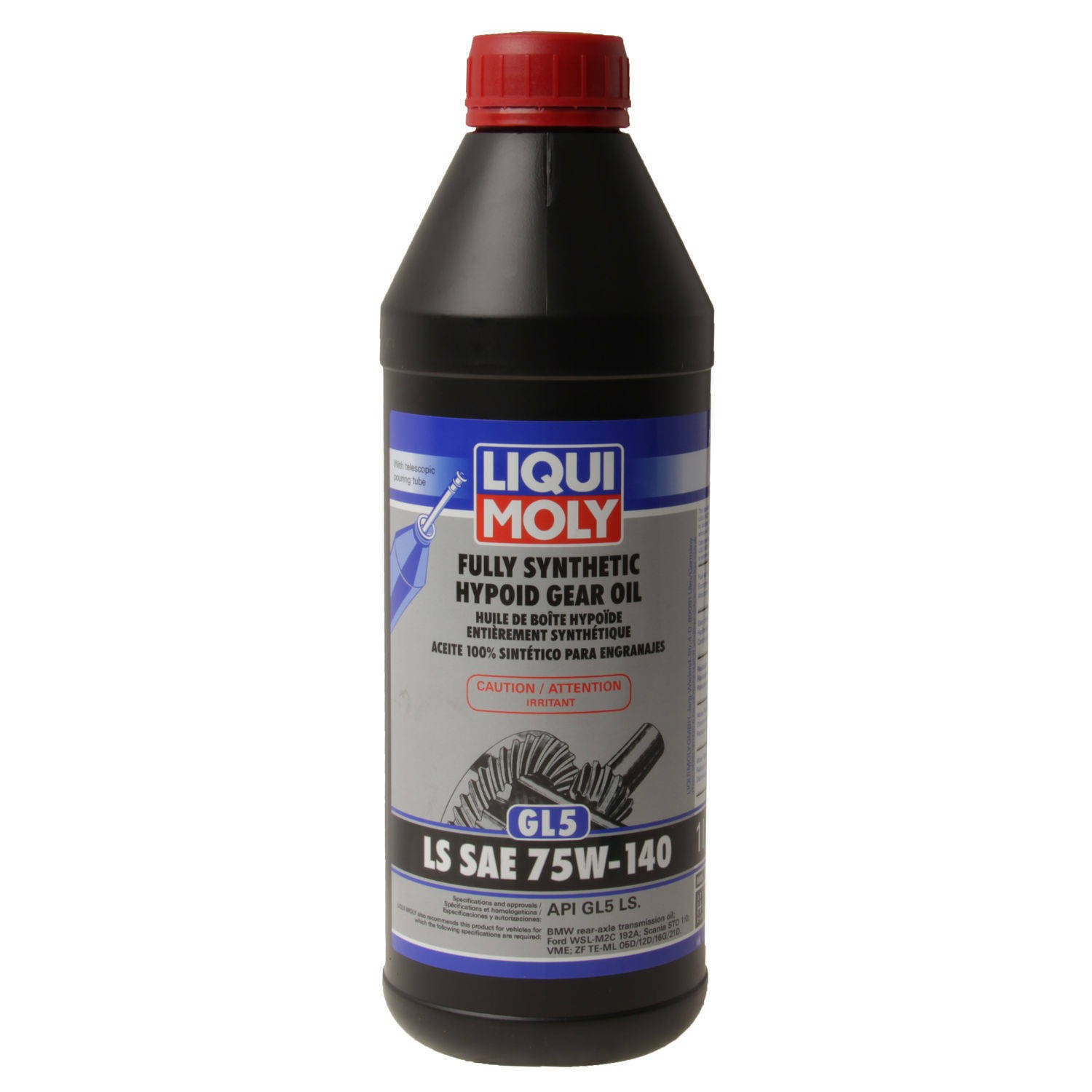 Hypoid With Limited Slip 75w140 1-Liter  Synthetic LIQUI MOLY diff fluid