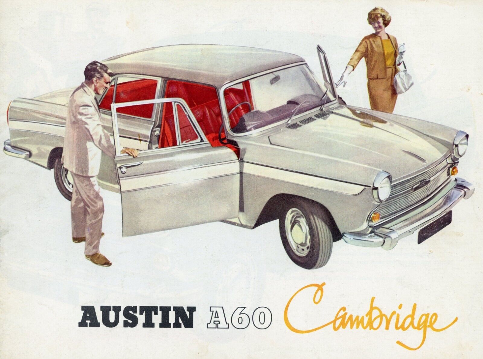 Austin A60 Cambridge original Sales Brochure 1960 B M C No 2056 K Pininfarina
