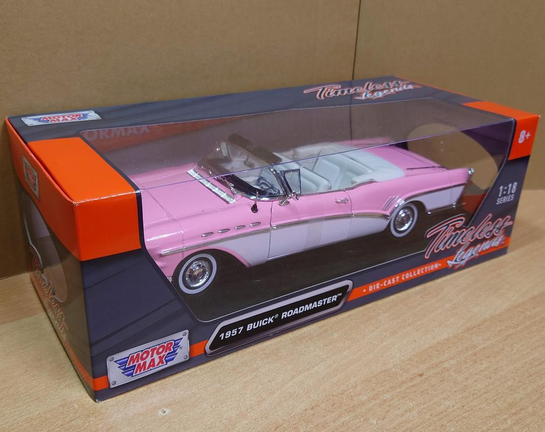 1/18 Buick Roadmaster 1957 Pink Made By Motormax