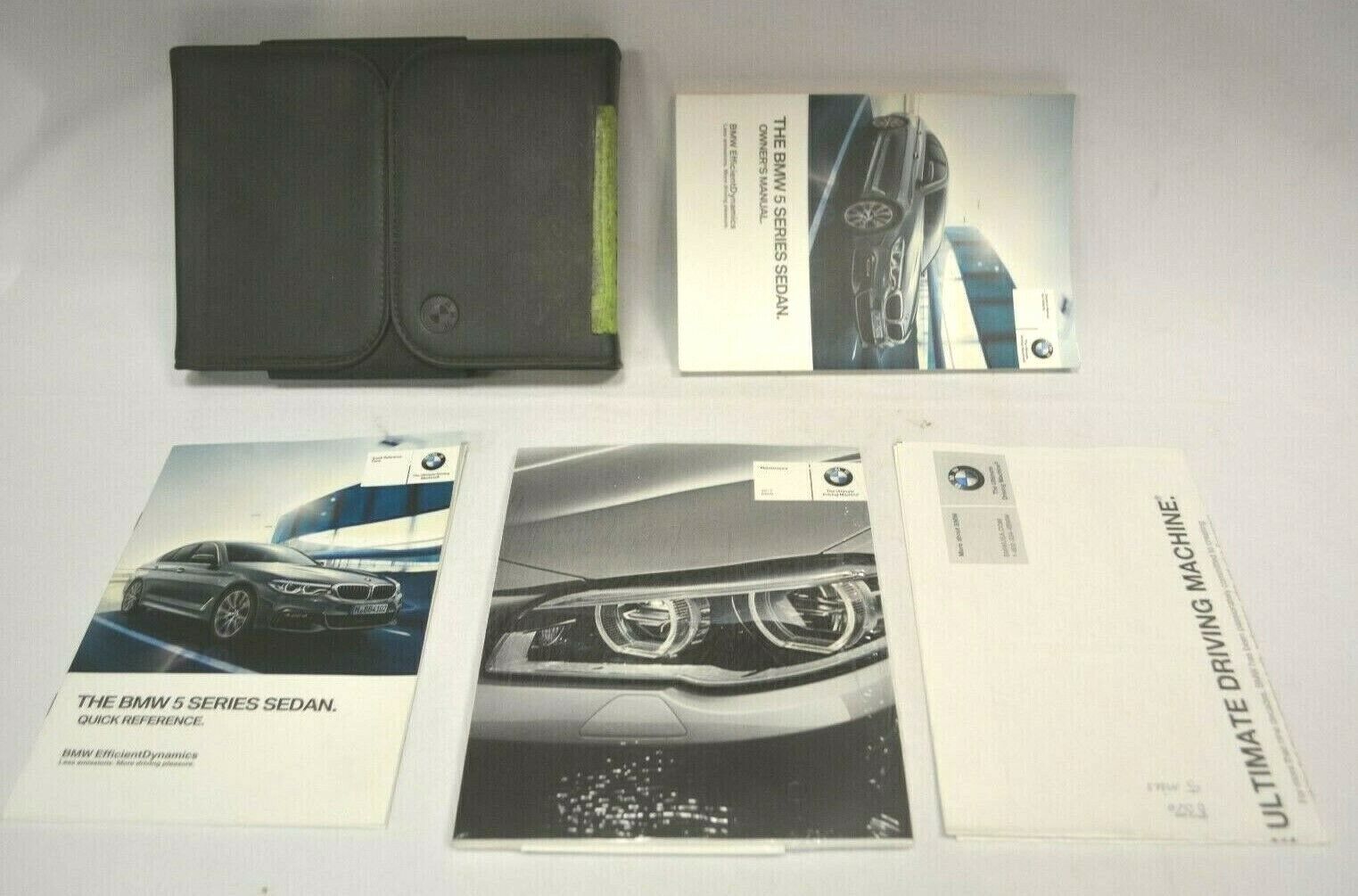 2017 BMW 5 SERIES OWNERS MANUAL GUIDE BOOK SET WITH CASE OEM