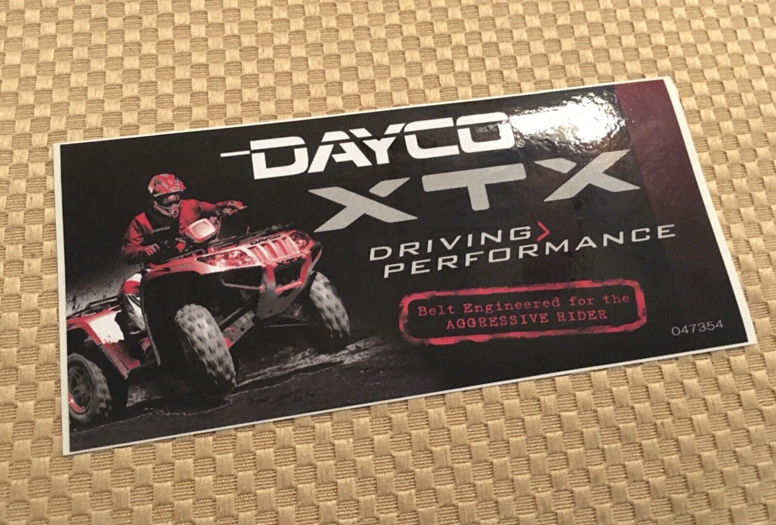 DAYCO XTX BELT ATV UTV OFF ROAD Glossy Sticker Promo Aggressive Performance