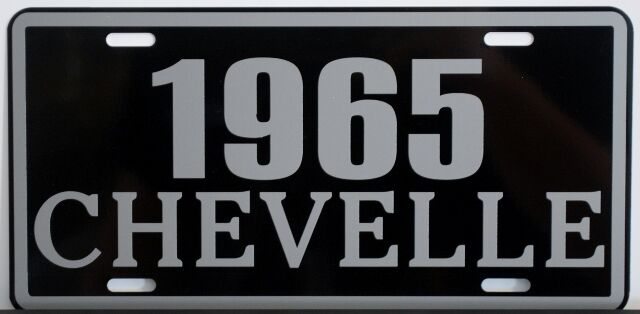 1965 65 CHEVELLE METAL LICENSE PLATE SS SUPER SPORT 283 327 396 Z-16 CONVERTIBLE