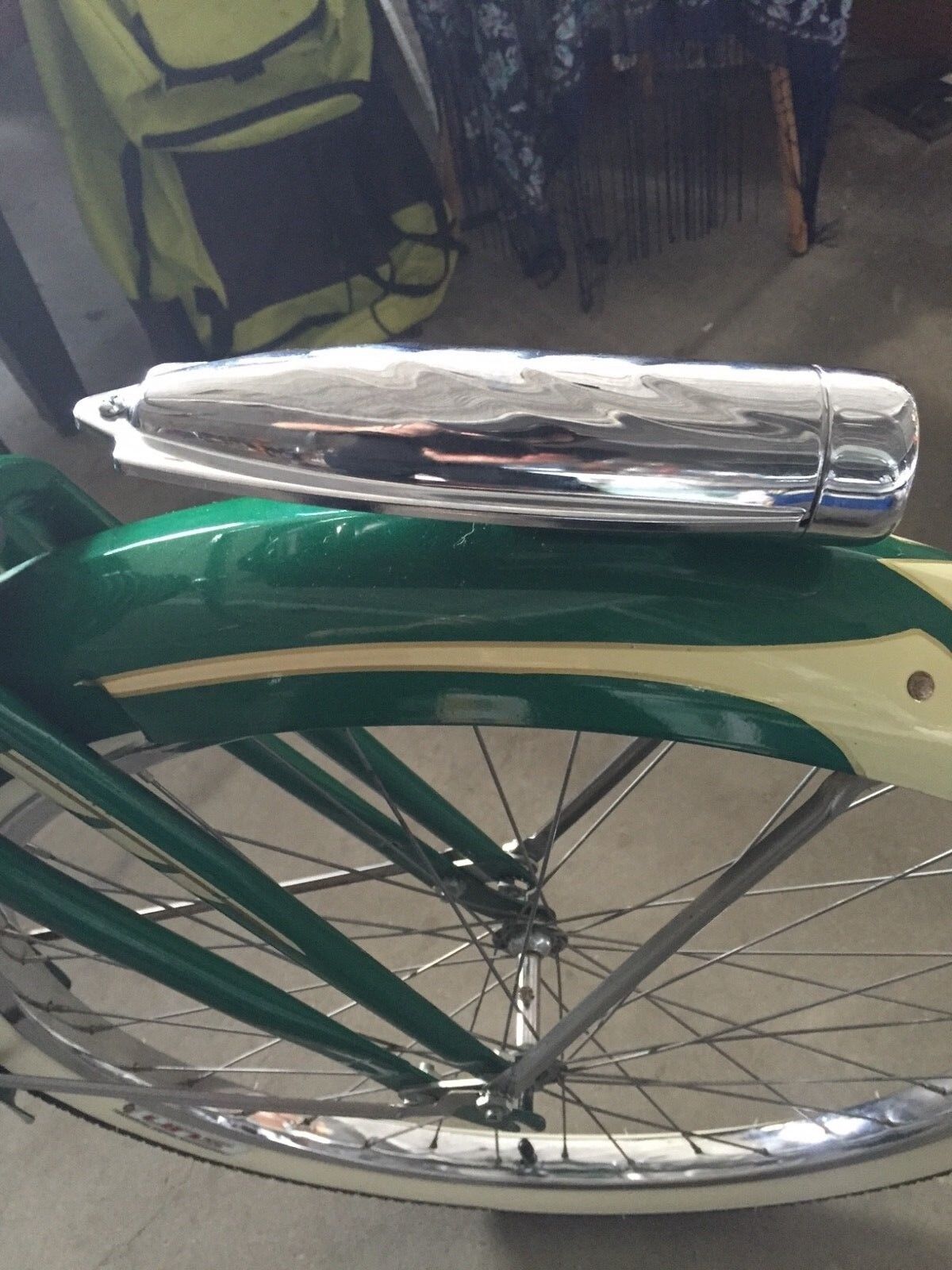 Torpedo Bike headlight chrome  Schwinn columbia cruiser light all metal light