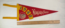 Vintage Felt Travel Souvenir Pennant Collection - circa 1940s-1950s - 19 total picture