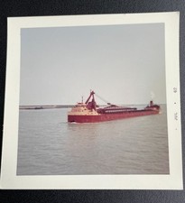 VTG 1962 Great Lakes Self-Unloader Bulk Carrier Laker Freighter Cargo Ship Photo picture