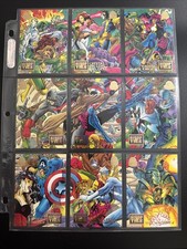 1994 Fleer Marvel Universe Blood Ties Complete 9-Card Set #28-36 X-Men picture