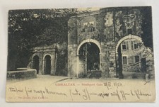Southport Gate View ~ Gibraltar British Territory ~ Antique 1900s Postcard picture