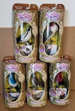 VTG • Song Birds • Realistic Feathered Birds That Sing • Lot Of 5 • New/Sealed picture