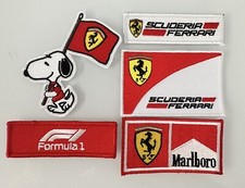 SCUDERIA FERRARI 5 Pack F1 RACING  Ferrari Red Iron-on PATCH 3” H X 3” L picture