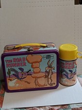 Vintage -THE ROAD RUNNER METAL  Lunchbox 1973 C8.5 Box C5 Thermos  picture