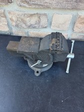 Cast Iron Bench Vise Swivel Base Anvil Working Shop Vise picture
