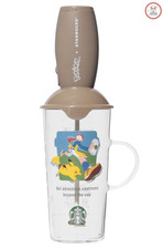 Pokemon x Starbucks Japan Milk Frother & Cup Coffee Adventure Pikachu Barista picture