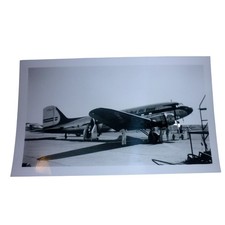Vintage 1947 United Air Lines Douglas DC-3 Mainliner Airplane Photo 3x5 USA picture