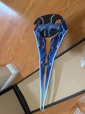 NEW HALO ENERGY PLASMA SWORD PROP W/ PLAQUE Full Size 27”metal picture