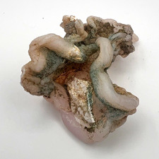 Natural Chalcedony Agate Specimen Pink Botryoidal Curved Formations 29g picture