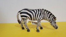 SCHLEICH ZEBRA GRAZING 14609 RETIRED Wild African Animal Figure with Tag picture