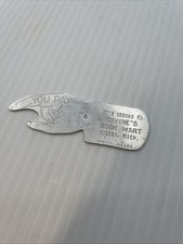 YOU PAY Spinner Bottle Opener, Divine’s Book Mart, Hudson, Michigan picture