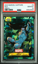 2024 Topps Marvel Sapphire Silk #9 Green Parallel PSA 10 Cert 99620558 picture