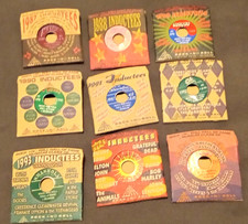 1987-1995 Rock and Roll Hall of Fame commemorative record pins set of 9 NEW picture
