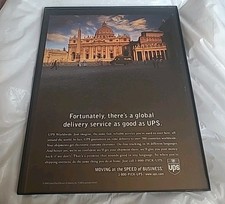 UPS Worldwide Print Ad Framed 1999 8.5X11 picture