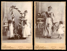 Beautiful Antique Photos Advertising Sign Women Angel Girls Banner Lady Photo picture