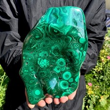 5.02LB Natural Polished Malachite Mineral freeform specimen Reiki Stone picture