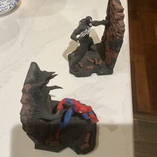 Vintage 1994 Bowen Designs Spider-Man vs Venom Bookends No Paper Work  Or Box picture
