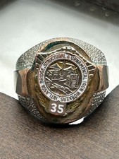 International Association of Iron Workers 35 Year Service Ring Sz. picture