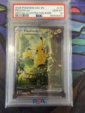 2026 Pokemon ASC EN Pikachu Ex SIR 276/217 PSA 10 GEM MT ⚡️ picture