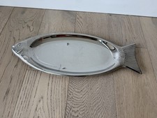 Vintage WMF Cromargan 18/10 Stainless Steel Fish Serving Platter Tray picture