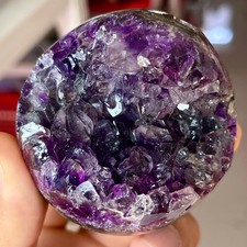 362G Natural Amethyst geode quartz cluster crystal specimen Healing picture
