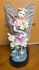 Beautiful Vintage Winged Fairy Lamp, Removable Wings, Working In Great Condition picture