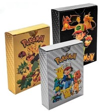 3PCS Collector's Edition Mixed Colors 55 Card TCG Vmax GX Card Charizard Pokémon picture