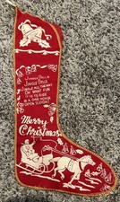 Vintage 1940s Christmas Santa Sleigh 