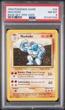 1999 Pokemon Game #34 Machoke 1999-2000 Copyright PSA 8 picture