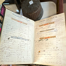 1911-1912 American House Richford VT Register Book & Leahy’s Hotel Guide Full picture