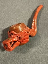 Vintage Red Dragon Clay Pipe unused old stock picture