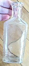 Antique J. T. & A. Hamilton Embossed Medicine Pharmacy Dram Bottle Pittsburgh picture