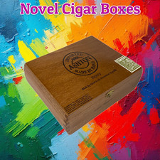 Ashton Classic Majesty Empty Wooden Cigar Box 8.5x6.75x2.5 picture