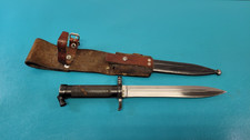 Antique Swedish Model 1896 Rifle Bayonet Knife + Scabbard & Frog TR867 picture