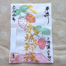 Ninomiya Akagi Shrine Strawberry Gold G-Week Limited 15X10 Clutch Bag picture
