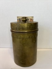 Antique 1920s-1930 Art Deco Bradley & Hubbard Brass Humidor picture