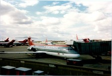Vtg 1990s 4x6 Found Photo Northwest Airlines DC-9 Airplane Snapshot picture