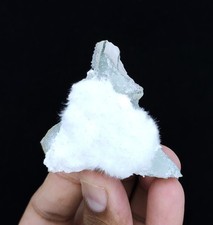 Natural Okenite & Gyrolite On Prehnite Minerals Specimen #S563 picture