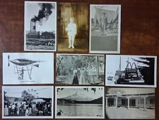 9 RPPC LOT - FLYING MACHINE / RANDOLPH N.J. / McDONALD's / U.S. MARINE + picture