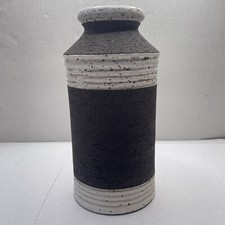Rosenthal Netter Vase Handcrafted in Italy Brown & White 11” Vintage Bitossi picture